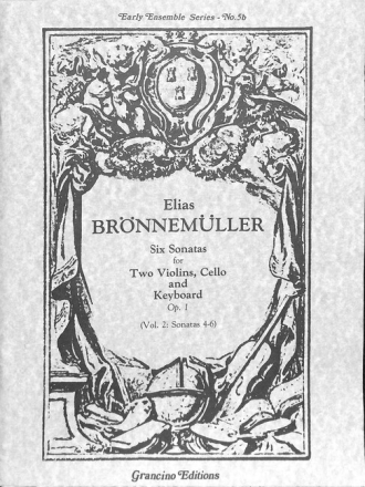 6 Sonatas op.1 vol.2 (nos. 4-6) for 2 violins, cello and keyboard