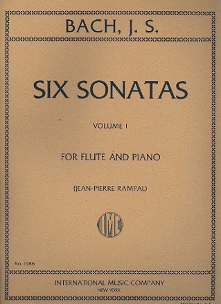 6 Sonatas vol.1 (nos.1-3) for flute and piano