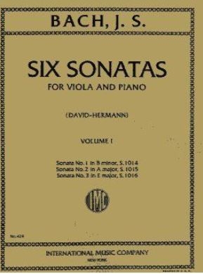 6 Sonatas vol.1 (nos.1-3) for viola and piano