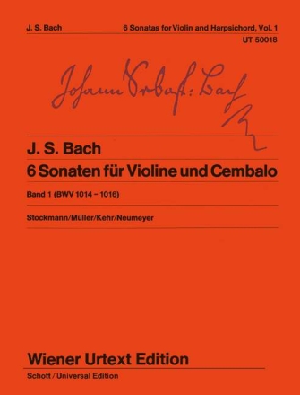 6 Sonaten Band 1 (Nr.1-3) BWV1014-1016 f�r Violine und Cembalo