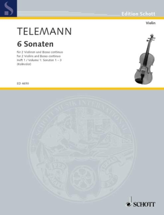 6 Sonaten Band 1 (Nr.1-3) f�r 2 Violinen und Bc