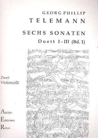 6 Sonaten Band 1 (Nr.1-3) f�r 2 Violoncelli Stimmen