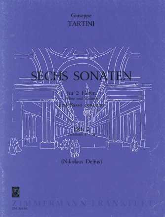 6 Sonaten Band 2 (Nr.4-6) f�r 2 Fl�ten / Fl�te und Violine) und Bc