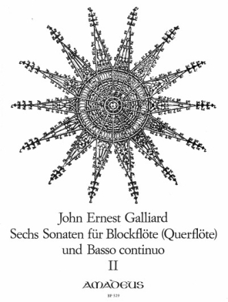 6 Sonaten Band 2 (Nr.4-6) f�r Blockfl�te und Bc