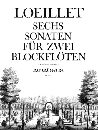 6 Sonaten f�r 2 Altblockfl�ten Spielpartitur