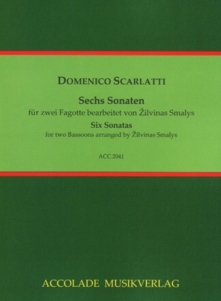 6 Sonaten f�r 2 Fagotte Spielpartitur