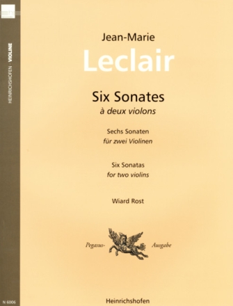 6 Sonaten f�r 2 Violinen Stimmen