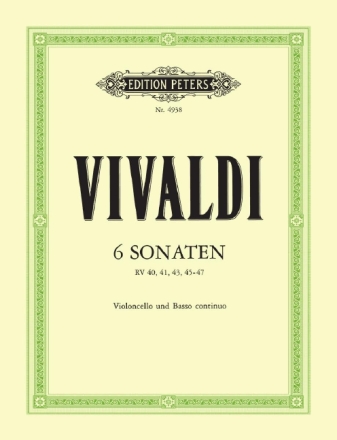 6 Sonaten f�r Violoncello und Bc