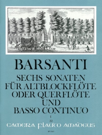 6 Sonaten op.1 Band 1 (Nr.1-3) f�r Altblockfl�te (Fl�te) und Bc