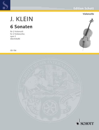 6 Sonaten op.2 f�r 2 Violoncelli Spielpartitur
