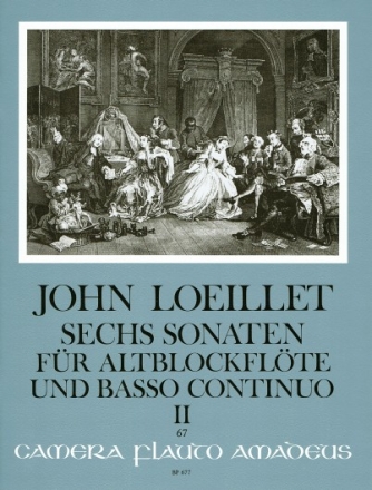 6 Sonaten op.3 Band 2 (Nr.4-6) f�r Altblockfl�te und Bc
