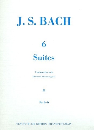 6 Suiten Band 2 (Nr.4-6) BWV1010-1012 f�r Violoncello solo