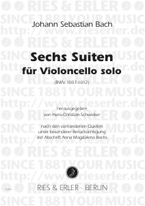 6 Suiten BWV1007-1012 f�r Violoncello solo