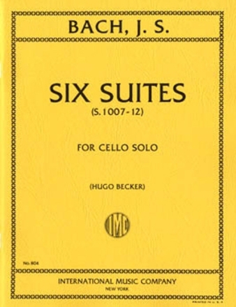 6 suites for cello solo