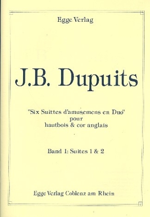6 Suittes d'amusemens en duo Band 1 (Nr.1-2) f�r Oboe und Englischhorn Spielpartitur