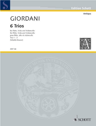 6 Trios op.12 Band 1 (Nr.1-3) f�r Fl�te, Viola und Violoncello Stimmen