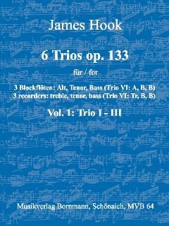 6 Trios op.133 Band 1 (Nr.1-3) f�r 3 Blockfl�ten (ATB) Spielpartitur