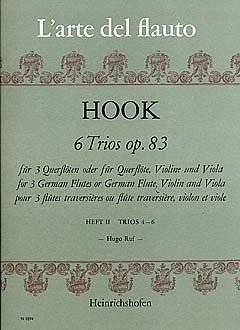 6 Trios op.83 Band 2 (Nr.4-6) f�r 3 Fl�ten Partitur und Stimmen