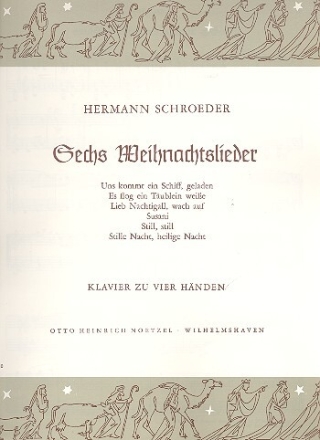 6 Weihnachtslieder f�r Klavier zu 4 H�nden