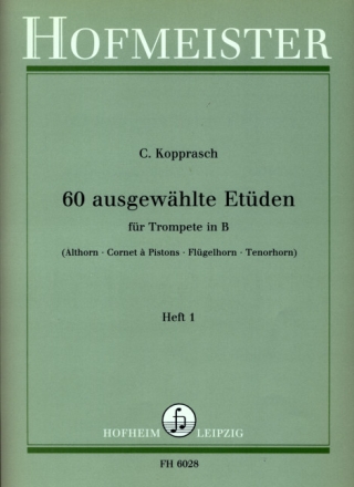 60 ausgew�hlte Et�den Band 1 f�r Trompete