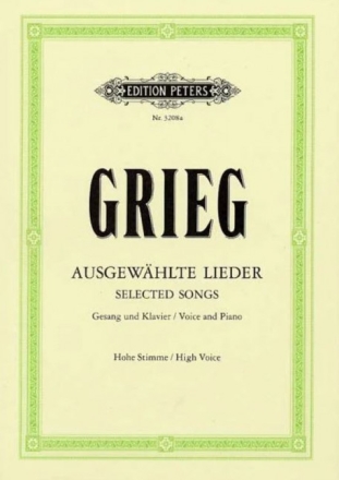 60 ausgew�hlte Lieder f�r hohe Singstimme und Klavier (dt)
