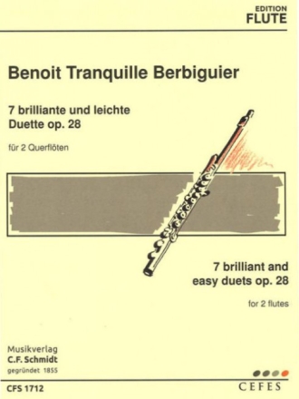 7 brilliante und leichte Duette op.28 f�r 2 Fl�ten Spielpartitur