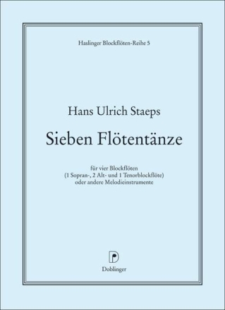 7 Fl�tent�nze f�r 4 Blockfl�ten (SAAT) Partitur und 4 Stimmen