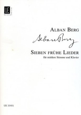 7 fr�he Lieder f�r Gesang (mittel) und Klavier (dt/en)