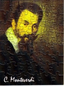 Muzzle Portrait Monteverdi Mini-Puzzle 6x8cm, 48 Teile, mit Umschlag, Rckseite beschreibbar