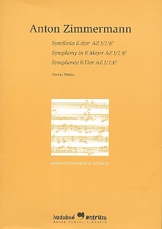 Sinfonie E-Dur AZ-I/1:E1 fr Orchester Studienpartitur