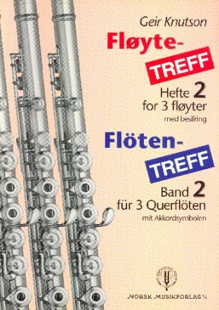 Fltentreff Band 2 fr fr 3 Flten mit Akkordsymbolen Spielpartitur (dt/nor)