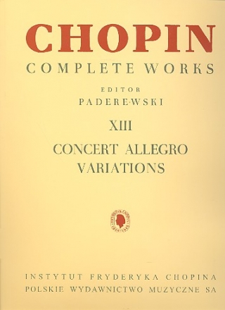 Concert Allegro, Variations for piano