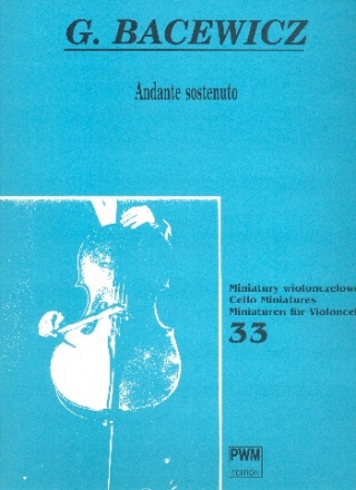 Andante sostenuto Violoncello und Klavier