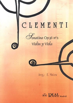 Sonatina Op.36 No.2, para Violn y Viola Violin and Viola Buch