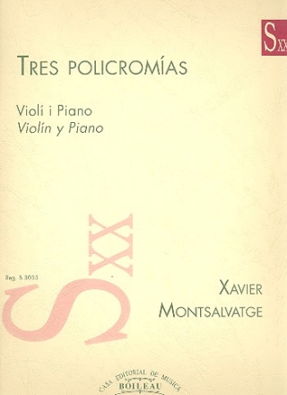 3 Policromas for violin and piano