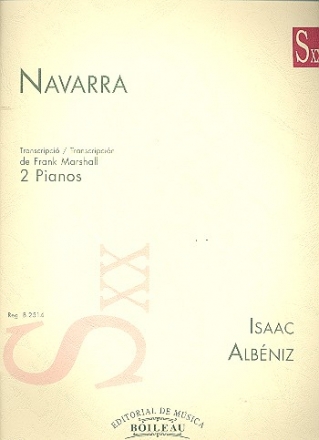 Navarra transcripcion para 2 pianos