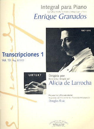 Integral para piano vol.13 Transcripciones 1 para piano