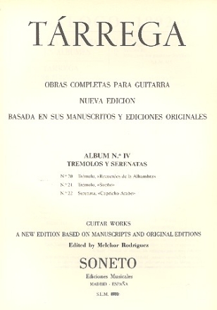 Album no.4 - Tremolos y Serenatas para guitarra