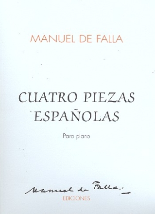 4 piezas espanolas para piano