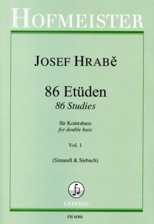 86 Et�den Band 1 (Nr.1-44) f�r Kontraba�