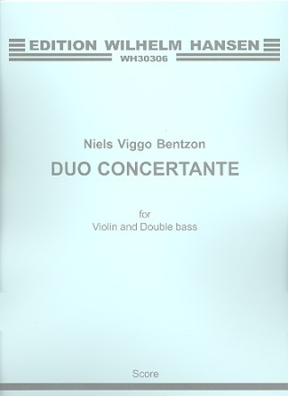 Duo concertante for violin and double bass,  score