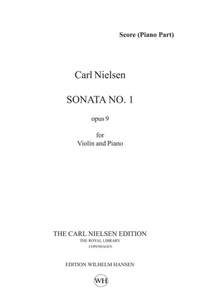 Carl Nielsen, Sonata No. 1 Op. 9 Violine und Klavier Partitur + Stimmen