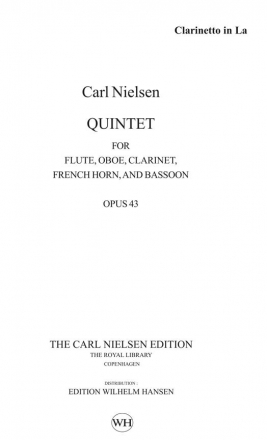 Quintet op.43 for flute, oboe, clarinet, horn, bassoon parts