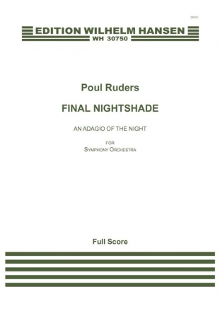 Poul Ruders, Final Nightshade - An Adagio Of The Night Orchestra Partitur