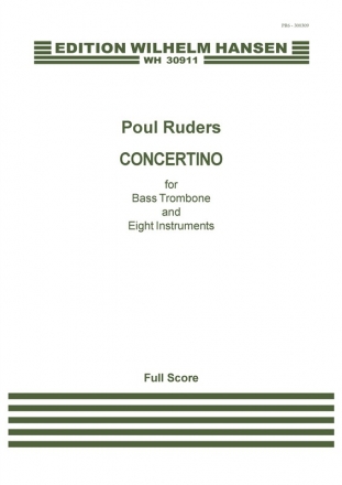 Poul Ruders, Concertino Bassposaune und Ensemble Partitur