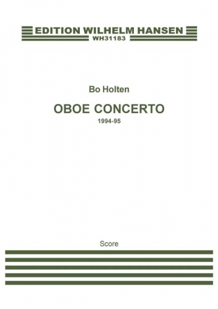 Bo Holten, Oboe Concerto Oboe and Orchestra Partitur