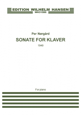 Per Nrgrd, Sonate For Klaver Klavier Buch