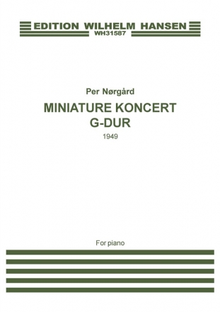 Per Nrgrd, Miniature Koncert G-Dur Klavier Buch