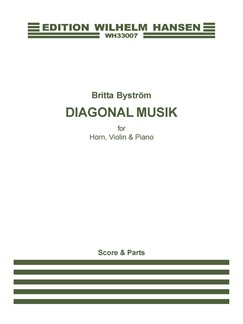 WH33007 Diagonal Musik for horn, violin and piano parts