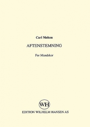 Carl Nielsen, Aftenstemning TTBB Klavierauszug